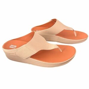 Fitflop Shuv Leather Toe-Post Sandal Size 11